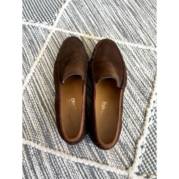 Salvatore Ferragamo brown suede loafers
